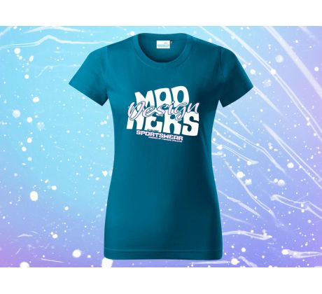 MDNRS DESIGN T-Shirt Women Petrol Blue