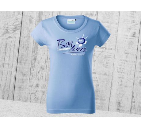 BONJOUR T-Shirt Women Sky Blue
