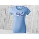 BONJOUR T-Shirt Women Sky Blue