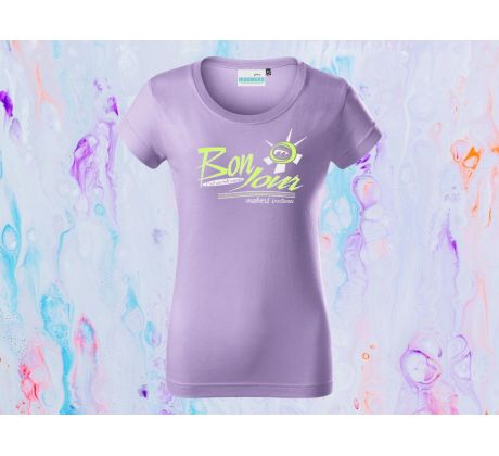 BONJOUR T-Shirt Women Lila