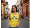 LOGO FLOWER INSPIRATION T-Shirt Women Yellow