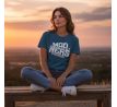 MDNRS DESIGN T-Shirt Women Petrol Blue