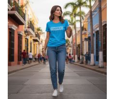 QUICK LOGOMAKER T-Shirt Women Turquoise