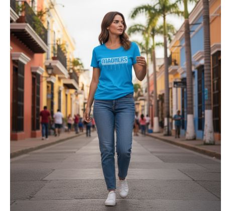 QUICK LOGOMAKER T-Shirt Women Turquoise