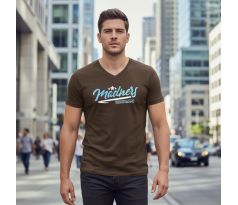 STARSTYLE V-NECK T-Shirt Men Army Brown