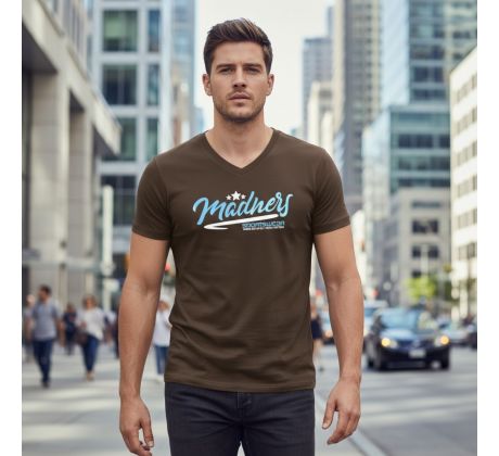 STARSTYLE V-NECK T-Shirt Men Army Brown