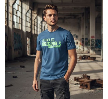ATHELEG ORIGINALS BY MS T-Shirt Men Denim Blue