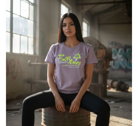 BONJOUR T-Shirt Women Lila