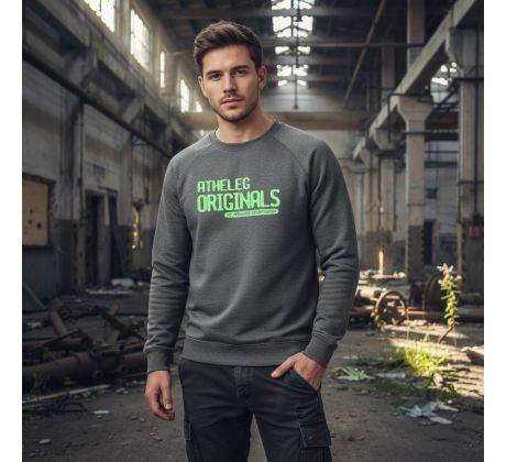 ATHELEG ORIGINALS BY MS Sweatshirt Men Black Melange